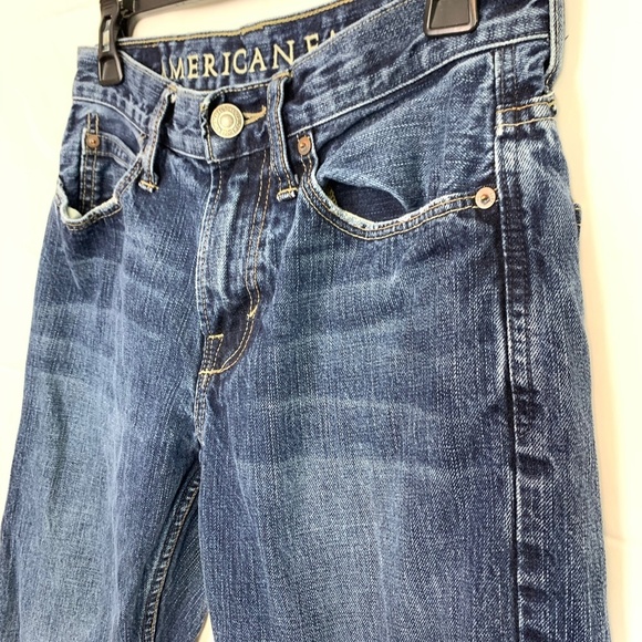 AMERICAN EAGLE BOOTCUT Distressed Blue Jeans 28x30 - Picture 10 of 14